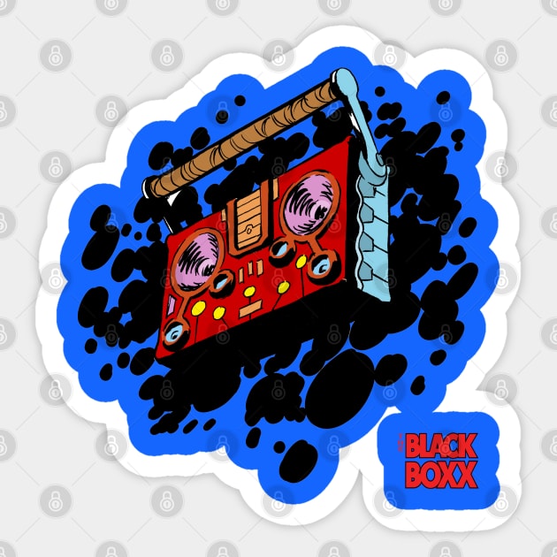 THE BLACK BOX (QUANTUM CUBOID EP) Sticker by INK&EYE CREATIVE